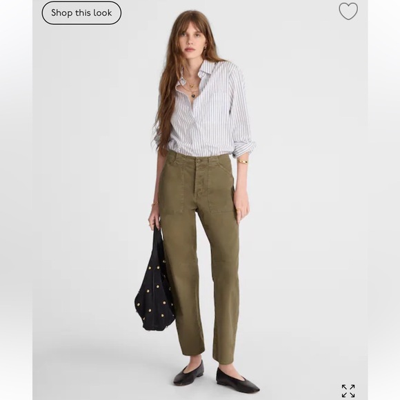 Madewell Pants - nwt madewell darted barrel-leg utility pant